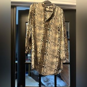 Snake skin print tunic or wear as a dress!